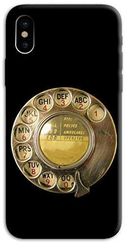 Mixroom - Cover Custodia Back case In TPU Silicone Morbido Per Apple iPhone X Fantasia Tastiera Telefono A Disco X368