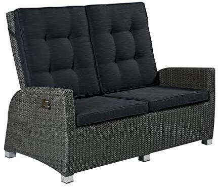 LC Garden »Barcelona« Living 2er Sofa grau-Mix Zweisitzer