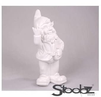 Stoobz Nain de Jardin en résine Doigt d'honneur 7 x 8 x 20 cm