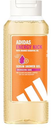 adidas Energy Kick - Gel doccia tonificante con olio essenziale di arancia, 250 ml