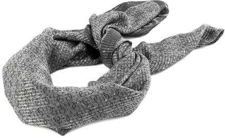 GUESS Tuch Aveta Scarf 80x180 Grey dunkelgrau