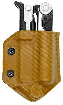 Clip & Carry Schnellziehholster, kompatibel mit Gerber Center Drive (braun)