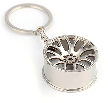 ARIOU Felgen-Schlüsselanhänger, Autoteile aus Metall, Autoteile, Metall-Schlüsselanhänger, Metall-Schlüsselanhänger, Auto-Reifen, Felge, dekorativer Anhänger, Auto-Schlüsselanhänger, Zubehör