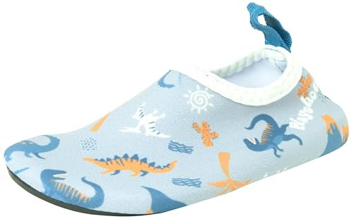 Playshoes Barfuß-Schuhe Unisex Kinder Wassersportschuh, Dino Allover, 26/27 EU