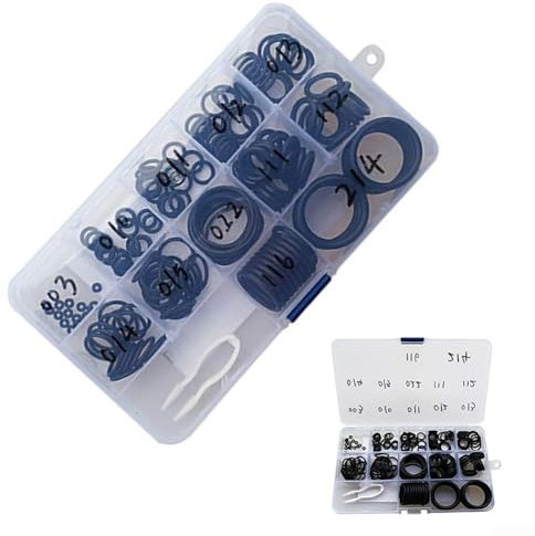170pcs Scuba Diving O-Ring Kit, Scuba Diving Rubber Seal Tank Valve Hose Regulator Seal Rings Repair Set