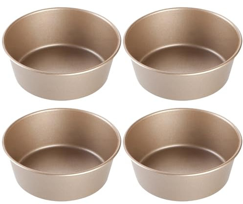 Veesper 4pcs Ramekins pour aérien Fryer Air Fryer Egg Moule 4,5 '' Air Fryer Egg Poacher Non Stick Cake Pan Muffin Moule de boulange
