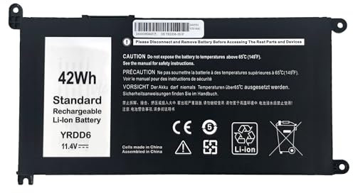 42Wh YRDD6 Batterie pour Dell Inspiron 3480 3481 3482 3490 3493 3590 3593 3595 3580 3581 3582 3583 3584 3585 3780 3781 3782 3785 3790 3793 5481 5485 5488 5491 5493 5590 5591 5593 5594 5598 7586