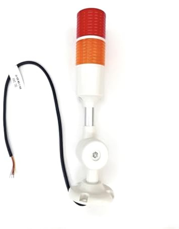 XUNDE Multi-Layer Industrial Signal Lights 2 Colors Alarm Machine Indicator, Sound and Lamp Alarms 24V DC (2-Layer)