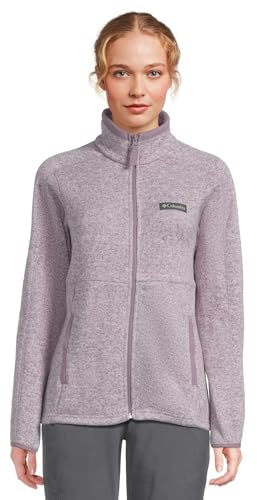 Columbia Sweater Weather Full Zip II Giacca di Pile, Agave Rosa/Rosa Polvere, L Donna