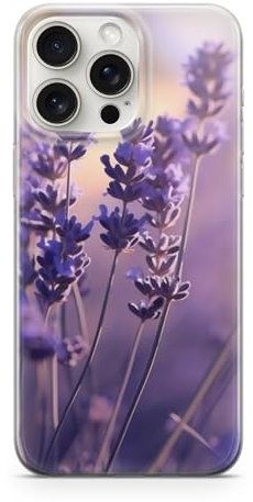 Sunny-Case LAUB Stone Handy Hülle Schutz Transparent kompatibel mit iPhone 12 Mini Motiv Flieder Provonce M1