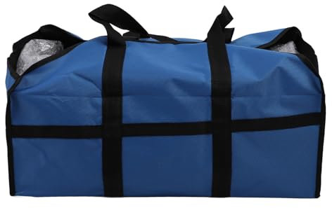 Nimomo Bolsa Portátil para Leña, Tela Oxford 600D, Bolsa Grande para Leña, Soporte para Leña Resistente con Asas para Calefacción del Hogar, Camping, Barbacoa (C)