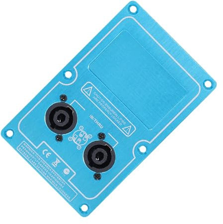 Kustimantu Speaker Wiring Junction Box, Speaker Cable Box, Double 4-Core Speaker Jack Plate, Audio Amplifier Socket for Stage Sound Recording Studio