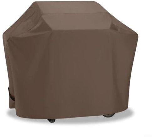 Housse de barbecue en tissu Oxford imperméable 80 x 66 x 100 cm résistante aux intempéries et protection UV pour terrasse, terrasse, jardin, accessoires de barbecue marron