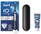 Oral-B Spazzolino Elettrico Ricaricabile iO 3 Nero con 1 Testina Di Ricambio, 1 Custodia Da Viaggio +1 Dentifricio Oral-B Advanced Prevenzione Tartaro, Nuova versione