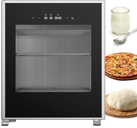 DDNGEJ 40 L Brotteig-Gärmaschine Joghurt-/Käse-/Butter-Gärung mit Feuchtigkeits- und Temperaturkontrolle Joghurt-Gärschrank für kleine Chargen-Gärung