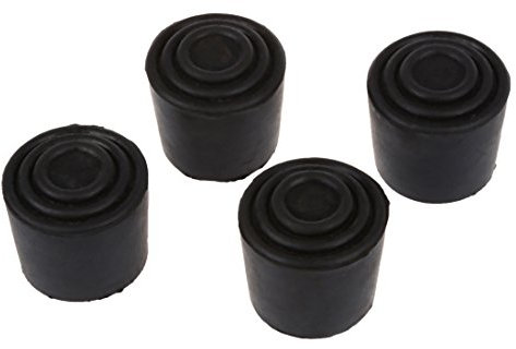 Hxhsgmeh R Lot de 4 supports ronds en caoutchouc pour pieds de table et chaises de 3 cm de diamètre intérieur Noir