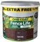 One Coat Fence Life Dark Oak 5L Weather-Resistant Fence Stain Quick-Dry Wood Protector for Sheds, Fences & Garden Timber