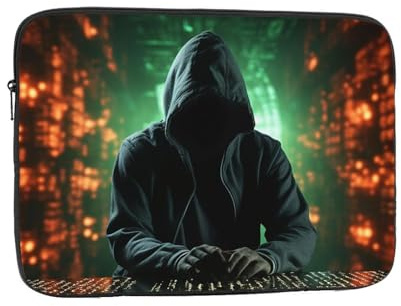 Hacker Attack Laptop-Hülle für Damen und Herren, 25,4 cm (10 Zoll), wasserdichte Laptoptasche, leichte Notebook-Computer-Hülle