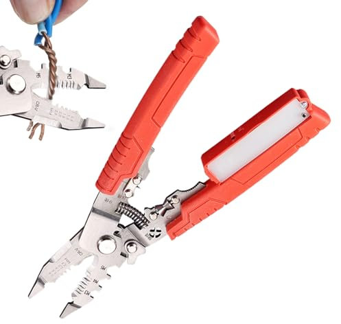 Elektrische Kabelabisolierzange,Klappbarer Kompaktprüfer Für Leitungen - Tragbares Zubehör Für Elektroinstallationen Elektriker Hobbyelektroniker