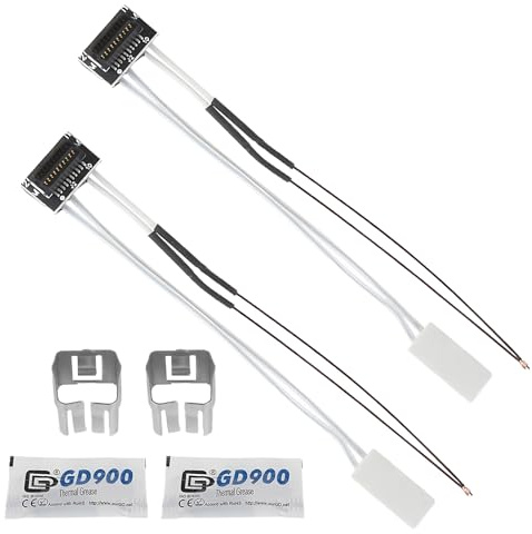 2 Stück 3D Drucker Zubehör P1P/P1S,24V 48W ceramik-Heizpatrone mit Thermistor für Bambu Lab P1P/P1S, Thermistor-Temperatursensor für 3D-Drucker Bambu Lab P1P/P1S