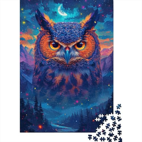 Puzzle für Erwachsene, 1000 Teile, Bunte Einhörner, Holzpuzzle, anspruchsvolles Spiel