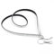 Bodhi2000 Schlüsselband mit Strasssteinen, glänzend, für Ausweis, Handy, Schlüsselring, Weiß, weiß