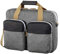 Hama Laptoptasche 40 cm, 15,6 Zoll (gepolsterte Umhängetasche mit Tragegurt und Handgriff, Schultertasche für Damen und Herren, Aktentasche mit Platz für Zubehör) schwarz, grau