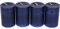 Unbekannt 4X Stumpenkerzen dunkelblau blau Nachtblau 90/60mm Kerzendeko Kerzen Kerze Tischdeko Kommunion Konfirmation Taufe Hochzeit