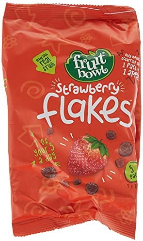 Fruit Bowl Strawberry Flakes, 5 x 18g