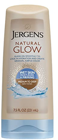 Jergens, Natural Glow, Wet Skin Moisturizer, Firming, Medium to Tan, 7.5 fl oz (221 ml)