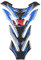 Kohlefaser Tankpad, 5D Motorrad Tankaufkleber, Motorbike Fuel Tank Sticker, Kohlefaser Motorrad Heizöl Gas Tankpad Schutz Aufkleber Abziehbild
