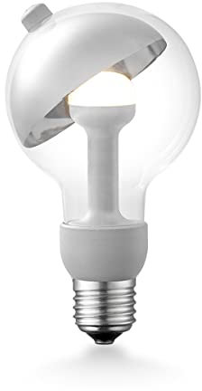 Home Sweet Home Designer LED Leuchtmittel Move Me | E27 | G80 Sphere LED-Lampe | Silber | Mit verstellbarem Diffusor | 3W 220lm | warmweißes Licht | für E27-Fassungen