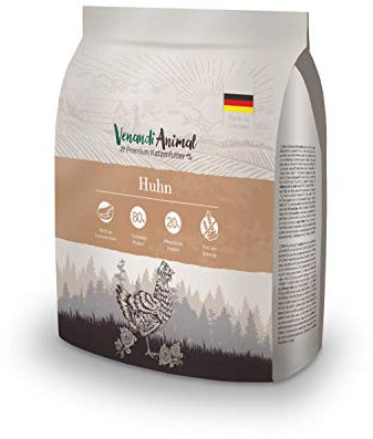 Venandi Animal – Premium Katzenfutter – Huhn, mit viel frischem Geflügel, Trockenfutter, getreidefrei 1er Pack (1 x 300g)