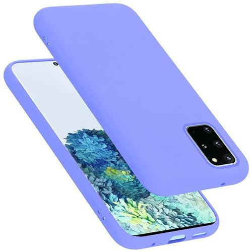 Cadorabo Custodia per Samsung Galaxy S20 PLUS in LIQUID LILA CHIARO - Morbida Cover Protettiva Sottile di Silicone TPU con Bordo Protezione - Ultra Slim Case Antiurto Gel Back Bumper Guscio