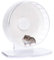 Niteangel Super-leise Hamsterräder - Leise Spinner-Hamsterräder mit verstellbarem Ständer für Zwerghamster, Gerbils, Mäuse oder andere kleine Tiere (S, Weiß)