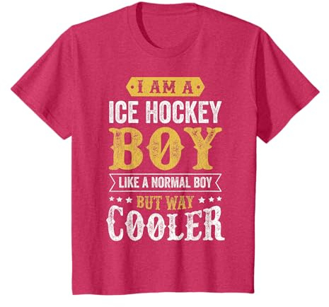 Kids Funny Ice Hockey Present Ideas Boys Kids Child T-Shirt