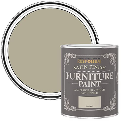 Rust-Oleum Beige Furniture Paint in Satin Finish - Longsands 750ml