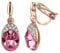 Vogem Ohrklipser Damen Ohne Ohrlöcher Rosa Zirkonia Clip Ohrringe Vintage Hypoallergen Nickelfrei Modeschmuck