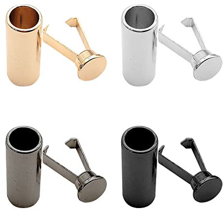 HENGBIRD 4 Setzt Schnürsenkelspitzen, Alu Schnürsenkel Kopf Und Schnüre Ende Metall Aglet Ersatzspitzen,Farben Schnürsenkelspitzen für DIY Reparatur Und Design Making