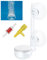 Pawfly Aquarium 2,3 cm Luftsteinscheibe Winziger Mikroblasen-Diffusor-Freigabe-Werkzeugsatz mit Saugnapf-Luftregelventil und Rückschlagventil Zubehör für Nano-Luftpumpen, kleine Eimer und Aquarien