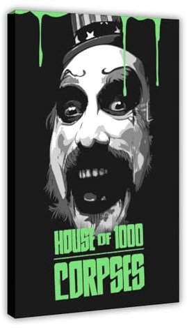 DESHVA Filmposter House of A Thousand Corpses, Leinwand-Poster, Schlafzimmer, Dekoration, Sport, Landschaft, Büro, Raumdekoration, Geschenk, Rahmen-Stil, 20 x 30 cm