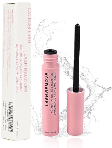Cluster Lash Glue Remover Eyelash Extension Remover Individual Lashes Lash Bond Remover DIY Cluster Eyelash Extension Remover at Home Fast removal Mild Formula No-Residue Deep-Cleaning