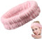 Sugeru®Flanell Elastische Haarband,Spa Stirnband Damen,Weiches Haarband Kosmetik,Rutschfest Breitkrempe Haarreifen Damen,für Dusche Hautpflege Make-up Gesichtsreinigung Mädchen Sport Yoga (Rosa)