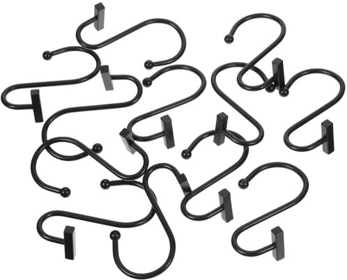 Luxshiny 12 Stück S-Förmige Haken Aus Edelstahl Metallbügel Hängehaken Für Küche Werkstatt Bad Garten