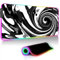 RGB Tapis de Souris Gaming Grand Tapis de Souris XXL 800x300x4mm 14 Modes d'éclairage LED Lumineuse Tapis de Souris Mouse Pad Rétroéclairage pour Gamer Clavier PC, Noir Blanc