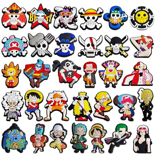 PQKL-party Anime Anstecker,Schuhanstecker,19stück Schuhanstecker Set,Anime Anstecker Kinder,Anime Schuhdekoration,Schuh Charms,Schuhanstecker Zähne, Mädchen Jungen Geschenke Dekoration