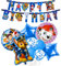 Chukua Paw Geburtstagsdeko Dog Patrol Luftballon Girlande Geburtstag Deko Jungen Mädchen mit Paw Folienballons Chase Marshall Party Balloons Geburtstag Banner für Kindergeburtstag Party Supplies Deko