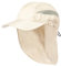 Gorra con Protector Cuello-Nuca. Gorra Trekking Montaña Senderismo. Gorra Cierre Ajustable Microfibra. Gorra Hombre. Gorras Mujer. (Microfibra, Crudo)