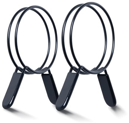 POWERTEC 5 Inch Double Loop Hose Clamps for Dust Collection Hose and Dryer Vent Hose, Quick Release Spring Clamps for Dust Collector and Dust Collection Fittings, 2 Pack (70410)