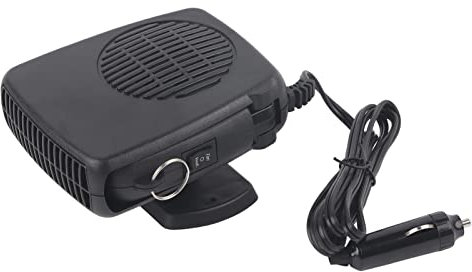 BOROCO Calefactor Coche, 12V 200W Coche Portátil 2 en 1 Calefacción de Cerámica Calentador de Enfriamiento Ventilador Descongelador Desempañador Universal